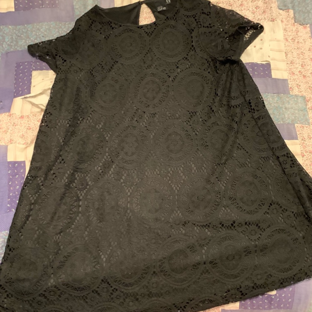Black lace dress